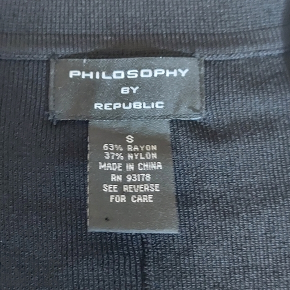 Philosophy Colorblock Cardigan Button up Long Sleeves V neck - Picture 3 of 10